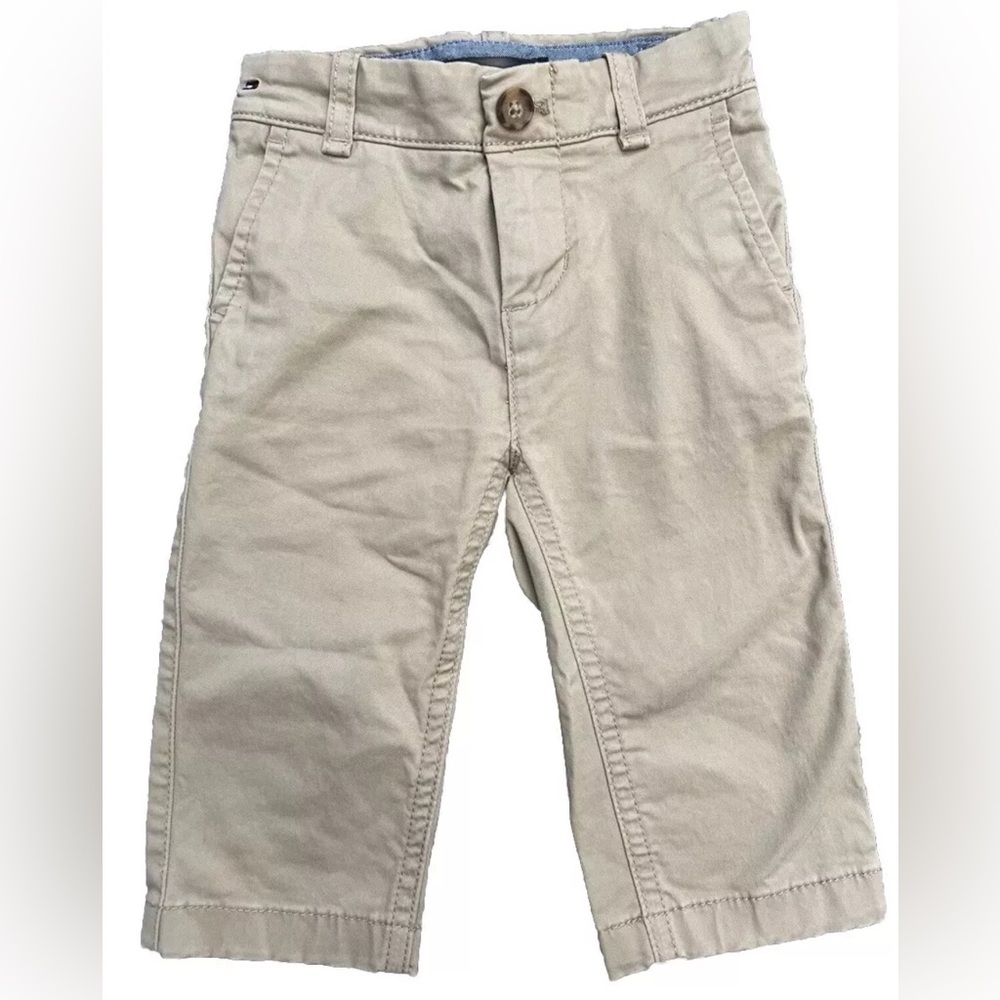 Tommy Hilfiger baby boys khaki pants 6-9months Like New